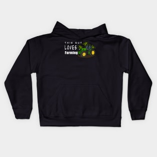 This Guy Loves Farming Kids Hoodie